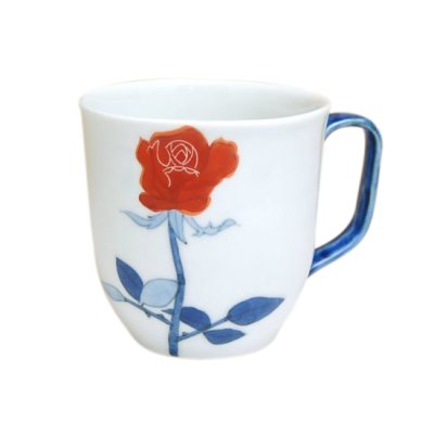 [Made in Japan] Bara rose (Red) mug