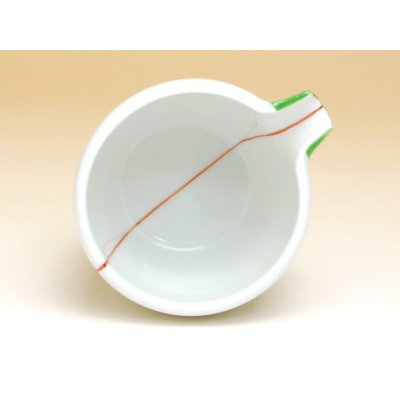 Photo4: Lipped Bowl Midori-aka tokusa (Large)