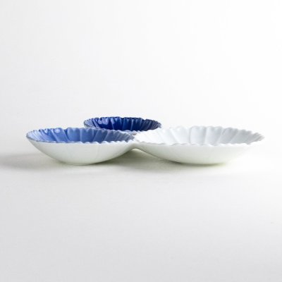 Photo3: Large Divided Plate Kikurenka (20.3 cm/8.0 in)