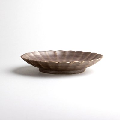 Photo4: Medium Plate Kin geshou Gold (14cm/5.5in)