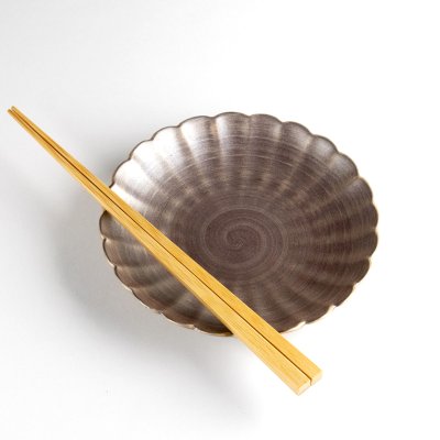 Photo5: Medium Plate Kin geshou Gold (14cm/5.5in)