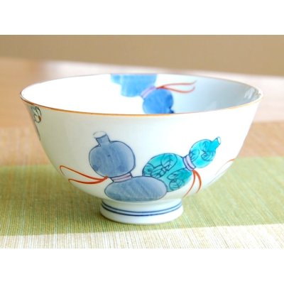 Photo2: Rice Bowl Nabeshima Mubyou (Blue)