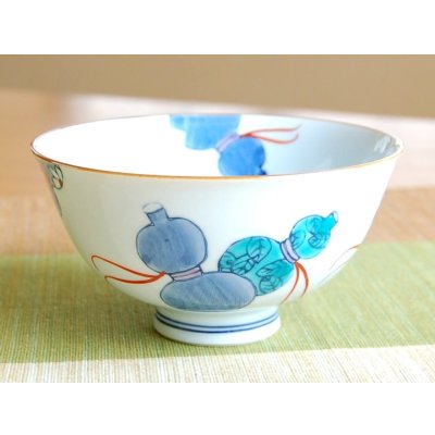 Photo2: Rice Bowl Nabeshima Mubyou (Blue)