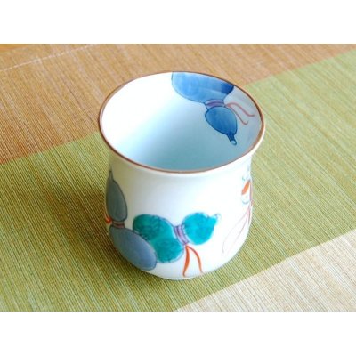 Photo4: Nabeshima mubyo (Blue) Japanese green tea cup