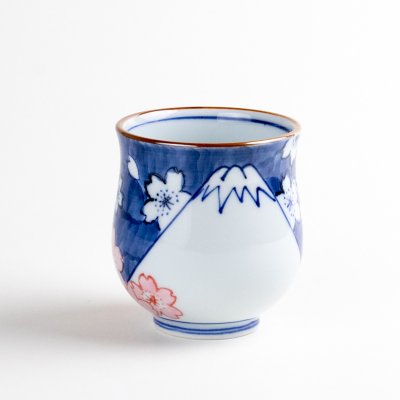 Photo2: Yunomi Tea Cup for Green Tea Nabeshima Mt. Fuji