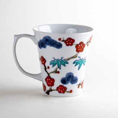 Photo2: Mug Kissho shouchikubai Red