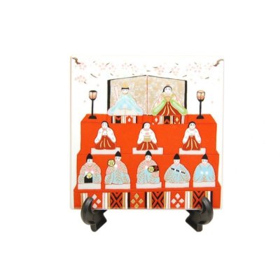 [Made in Japan] Hina matsuri Ornamental plate(a doll displayed at the Girls' Festival)