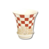 Sake Cup Iwai Ichimatsu (Red) (Vertical) SAKE GLASS