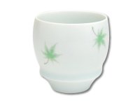 Sake Cup Momiji maple (Round) SAKE GLASS