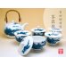 [Made in Japan] Nabeshima sansui landscape Tea set (5 cups & 1 pot)