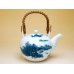 Photo2: Tea set for Green Tea 1 pc Teapot and 5 pcs Cups Nabeshima sansui Landscape (2)