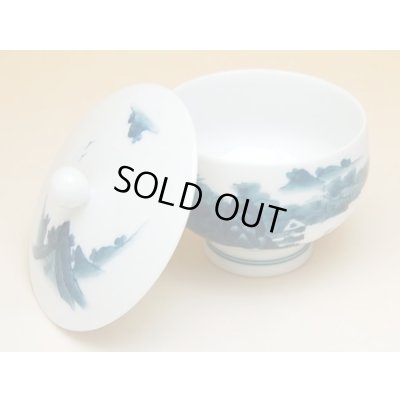 Photo4: Tea set for Green Tea 1 pc Teapot and 5 pcs Cups Nabeshima sansui Landscape