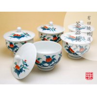 Tea Cup set for Green Tea 5 pcs Cups Ironabeshima Iwabotan