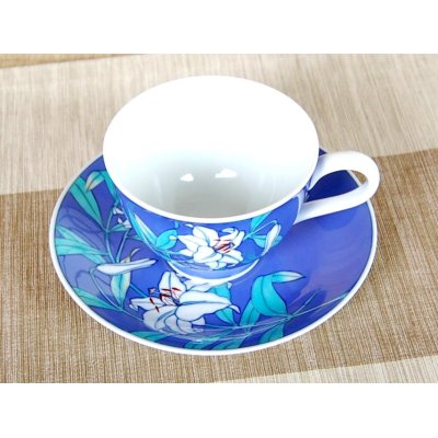 Photo3: Ruri Casablanca Cup and saucer