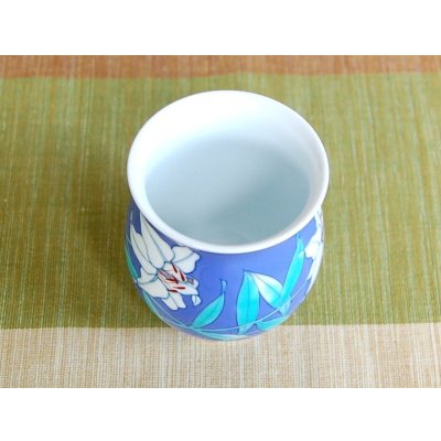 Photo4: Yunomi Tea Cup for Green Tea Ruri Casablanca