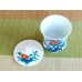 Photo3: Yunomi Tea Cup with Lid for Green Tea Iro nabeshima iwa botan (Large)