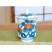 Photo2: Yunomi Tea Cup with Lid for Green Tea Iro nabeshima iwa botan (Small) (2)