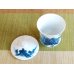 Photo3: Yunomi Tea Cup with Lid for Green Tea Nabeshima Sansui Landscape (Small)