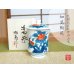 [Made in Japan] Ironabeshima uchi sansui iwa botan (Large) Japanese green tea cup (wooden box)