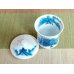 Photo3: Yunomi Tea Cup with Lid for Green Tea Nabeshima naigai sansui Landscape (Small)