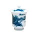 [Made in Japan] Nabeshima Sansui landscape (Extra large) Japanese green tea cup (wooden box)