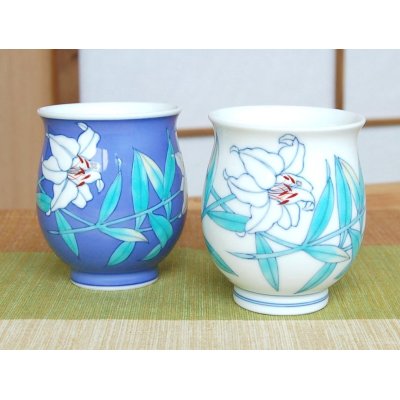 Photo2: Yunomi Tea Cup for Green Tea Casablanca (pair)