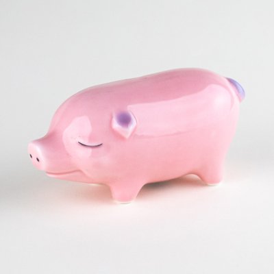 Photo1: Figurine Pink buta Large Pig