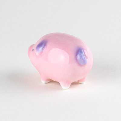 Photo2: Figurine Pink buta Small Pig