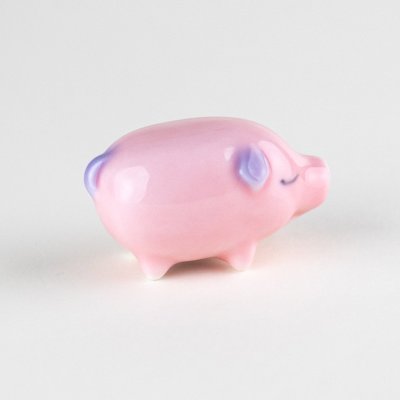 Photo3: Figurine Pink buta Small Pig