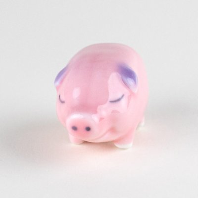 Photo4: Figurine Pink buta Small Pig