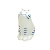 Figurine Omukae neko Cat (stripe pattern)