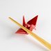 Photo3: Chopstick rest Orizuru Crane (Red) (3)