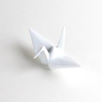 Chopstick rest Orizuru Crane (White)