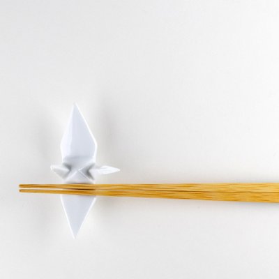 Photo4: Chopstick rest Orizuru Crane (White)