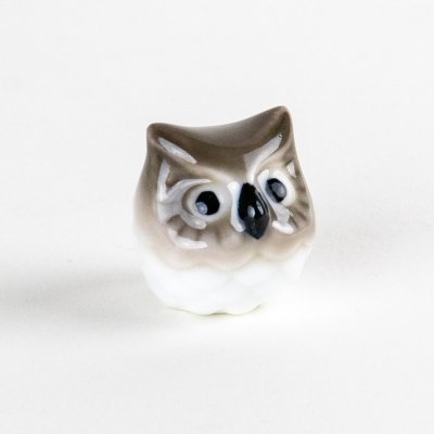 Photo5: Figurine Owl Mini-Fukurou Brown
