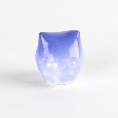 Photo3: Figurine Owl Mini-Fukurou Blue