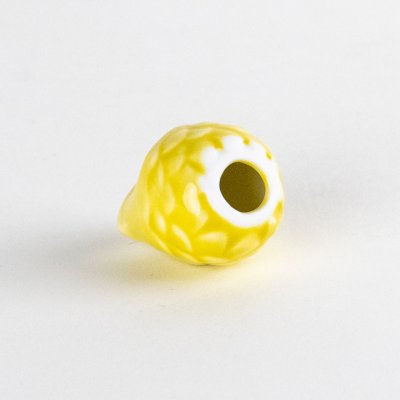Photo4: Figurine Owl Mini-Fukurou Yellow
