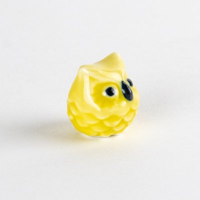 Photo5: Figurine Owl Mini-Fukurou Yellow