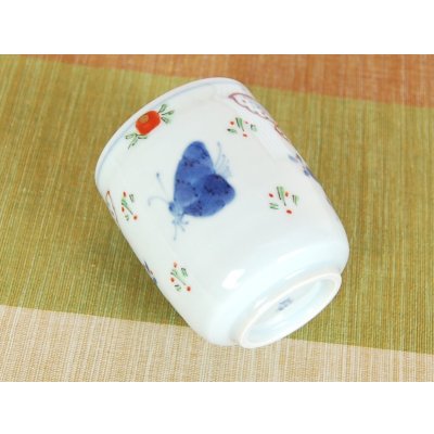 Photo5: Yunomi Tea Cup for Green Tea Tenkei kacho Butterfly (Large)