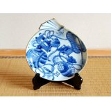 Decorative Plate with Stand (21.3cm) Kosome takarazukushi-mon