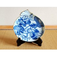 Decorative Plate with Stand (21.3cm) Kosome takarazukushi-mon