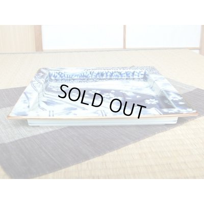 Photo2: Extra Large Plate (28.5cm) Kosome nejiri-mon