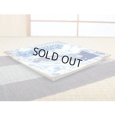 Photo3: Extra Large Plate (28.5cm) Kosome nejiri-mon