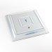 Photo4: Extra Large Square Plate Kosome-Marumon (28.5 cm/11.2 in) (4)