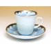 Photo3: Demitasse Cup and Saucer Platinum botan