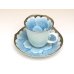 Photo4: Demitasse Cup and Saucer Platinum botan