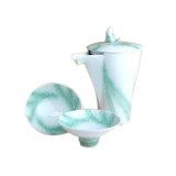 Sake set 1 pc Tokkuri bottle and 2 pcs Cups Taikai