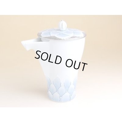 Photo2: Sake set 1 pc Tokkuri bottle and 2 pcs Cups Dahlia