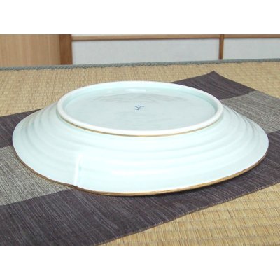 Photo3: Extra Large Plate (30cm) Kindami pink botan
