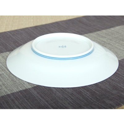 Photo3: Large Plate (18.3cm) Platinum botan